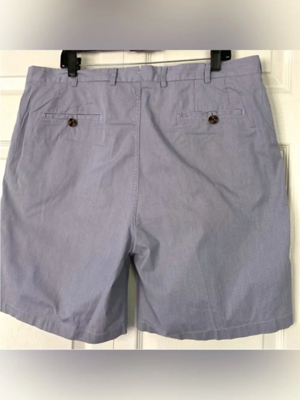 Peter Millar Man’s Shorts 9” Pinstripe Cotton-Blend Shorts  size 38